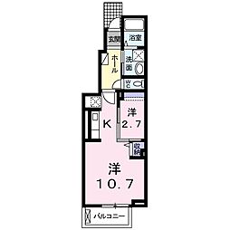 プランドールセゾン2 1SKの間取図画像
