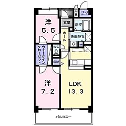 フィールド・アライズ2 2LDKの間取図画像