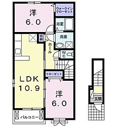 コンフォール・NA 2LDKの間取図画像