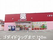 【ドラッグストア】ゴダイドラッグまで750ｍ