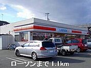 【コンビニエンスストア】ローソンまで1100ｍ