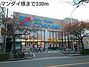 【スーパー】マンダイ様まで230ｍ