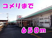 【ホームセンター】コメリまで650ｍ