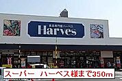 【スーパー】ハーベス様まで350ｍ