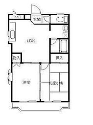 TOSI-KEN01 2LDKの間取図画像