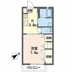セフィラ.JT 1Kの間取図画像