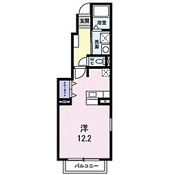 シャルマン参番館 ワンルームの間取図画像