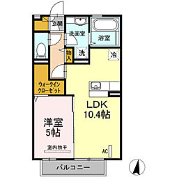 エル桑木場 1LDKの間取図画像