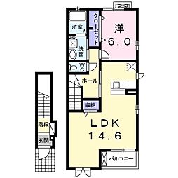 グランドソレーユ 1LDKの間取図画像