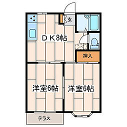 間取図画像 2DK