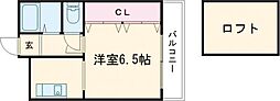 マリス北野 1Kの間取図画像