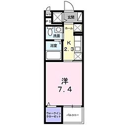 ブライト・K 1Kの間取図画像