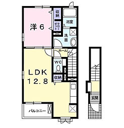 サンリットガーデンL 1LDKの間取図画像