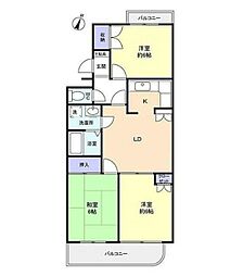 サンフラワーハイツ志津 3LDKの間取図画像