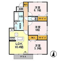 物件の間取り