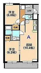 Y・フジビル新白河 2LDKの間取図画像
