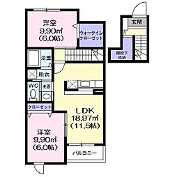 間取図画像 2LDK