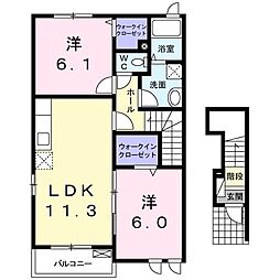 間取図画像 2LDK