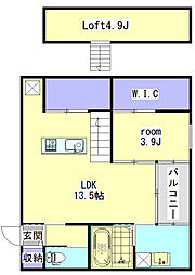 ClassMO1 1LDKの間取図画像