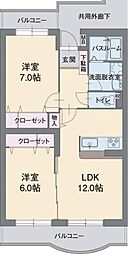 間取図画像 2LDK