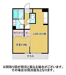 ソレイユ 1LDKの間取図画像