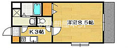 グランディア 1Kの間取図画像