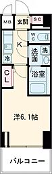 エスリードザ・ランドマーク神戸 1Kの間取図画像
