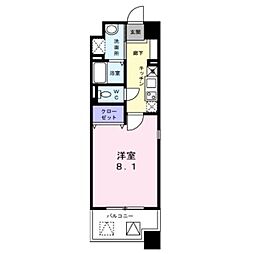 S-FORT浄心 住戸物件フリーレントあり 5階1Kの間取り