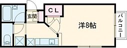 エクセレント南吉成五番館 1Kの間取図画像