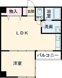 フォルテ常盤 1LDKの間取図画像