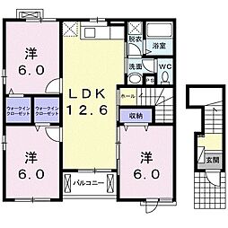 ミラリオ 3LDKの間取図画像