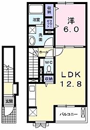 カーサフィオーレ・グランツ 1LDKの間取図画像