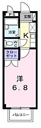 ニューシティ・アベニューA 1Kの間取図画像