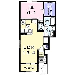 アヴェンタドール4 1LDKの間取図画像