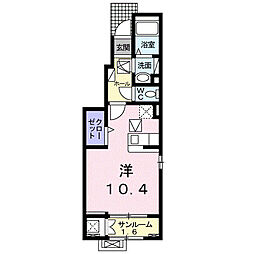 アンビエンテ ワンルームの間取図画像