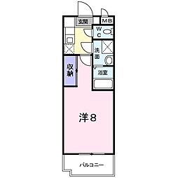 SUNNYコア・T2 1Kの間取図画像