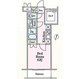 ＢｏｎｄｓＴｅｒｒａｃｅ石神井公園（ボンズテラスシャクジイコ 3階1Kの間取り