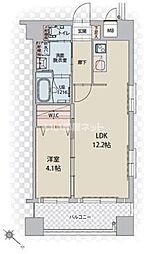 プレスタイル博多駅南 1LDKの間取図画像