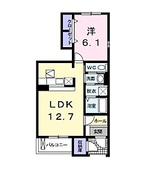 ルミナスコートC 1LDKの間取図画像