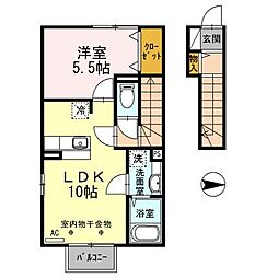 ワイズハウス 1LDKの間取図画像