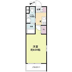 LiveCasa千林大宮 1Kの間取図画像
