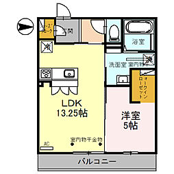 MONOLITH 1LDKの間取図画像