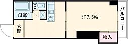 セブンハイツ 1Kの間取図画像
