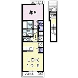 パラシオ 1LDKの間取図画像