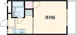 富士ハイツ 1Kの間取図画像