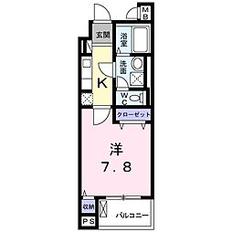 ドエルマイロ 1Kの間取図画像