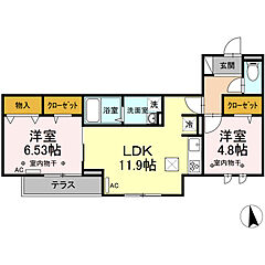 物件の間取り