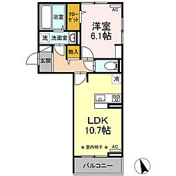 間取図画像 1LDK