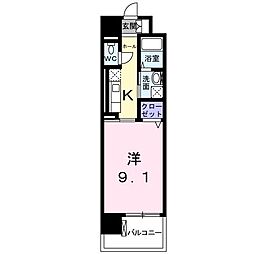 GrandArbre 1Kの間取図画像