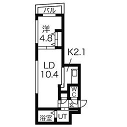 Blastinaho 1LDKの間取図画像